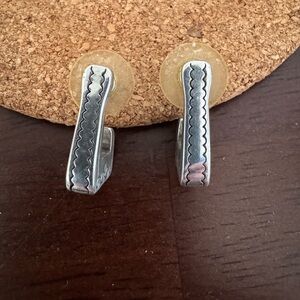 Brighton Silver post Hoop Earrings